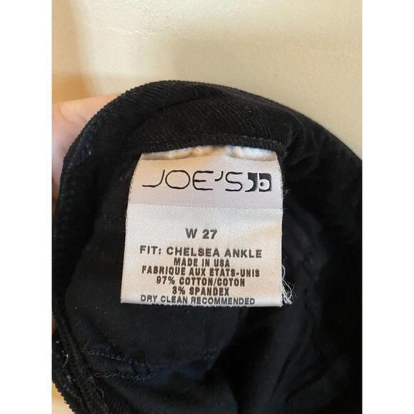 Joes Jeans womens corduroy pants size 27 black Chelsea ankle - Picture 4 of 4